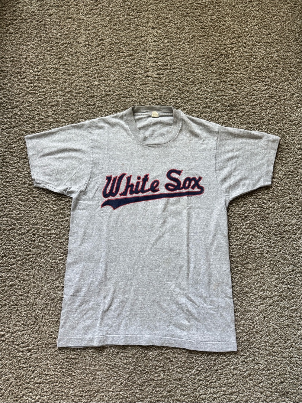 Chicago White Sox Vintage Logo T-Shirt Size Men’s Large Baseball 1980s